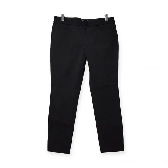 banana republic black dress pants Banana Republic Ryan Women's Black Pleated Straight Trousers Dress Pan   Brie